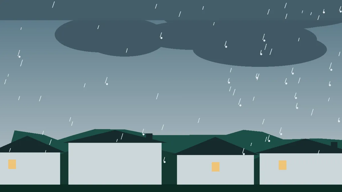 Hail Damage Roof Repair & Replacement Arapahoe County, CO — hail sky over Arapahoe County rooftops, Colorado