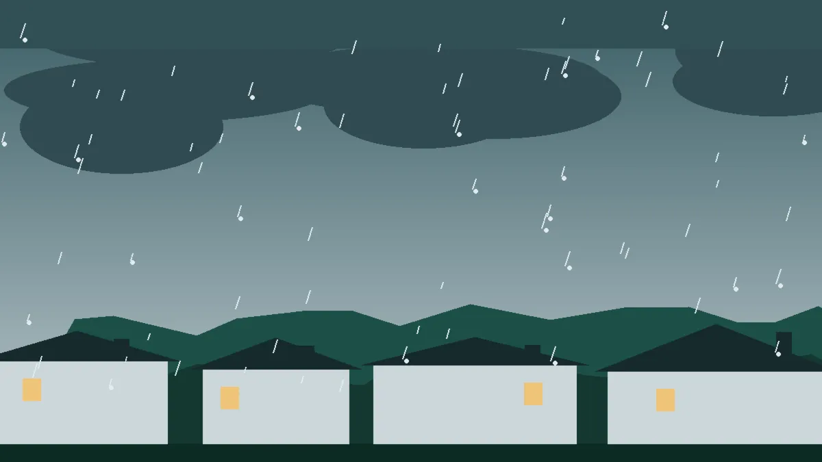 Hail Damage Roof Repair & Replacement Eagle County, CO — hail sky over Eagle County rooftops, Colorado