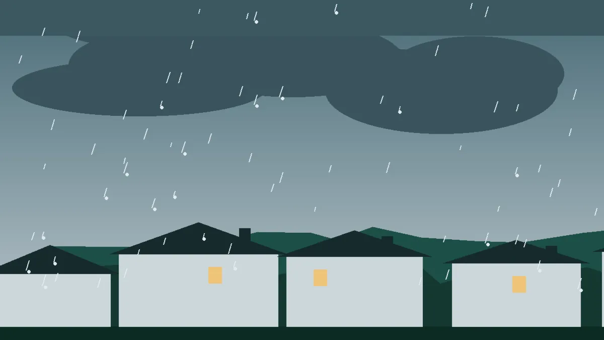 Hail Damage Roof Repair & Replacement Fremont County, CO — hail sky over Fremont County rooftops, Colorado