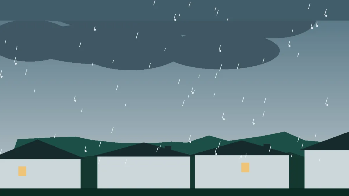 Hail Damage Roof Repair & Replacement Garfield County, CO — hail sky over Garfield County rooftops, Colorado
