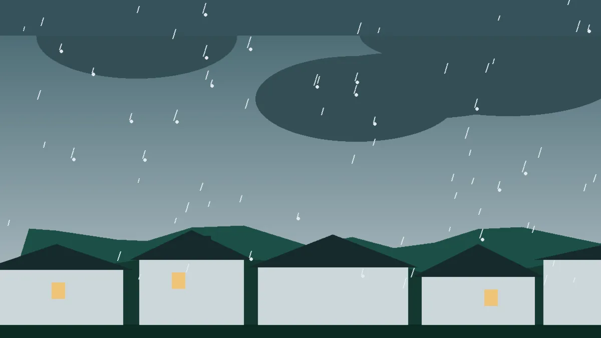 Hail Damage Roof Repair & Replacement Gilpin County, CO — hail sky over Gilpin County rooftops, Colorado