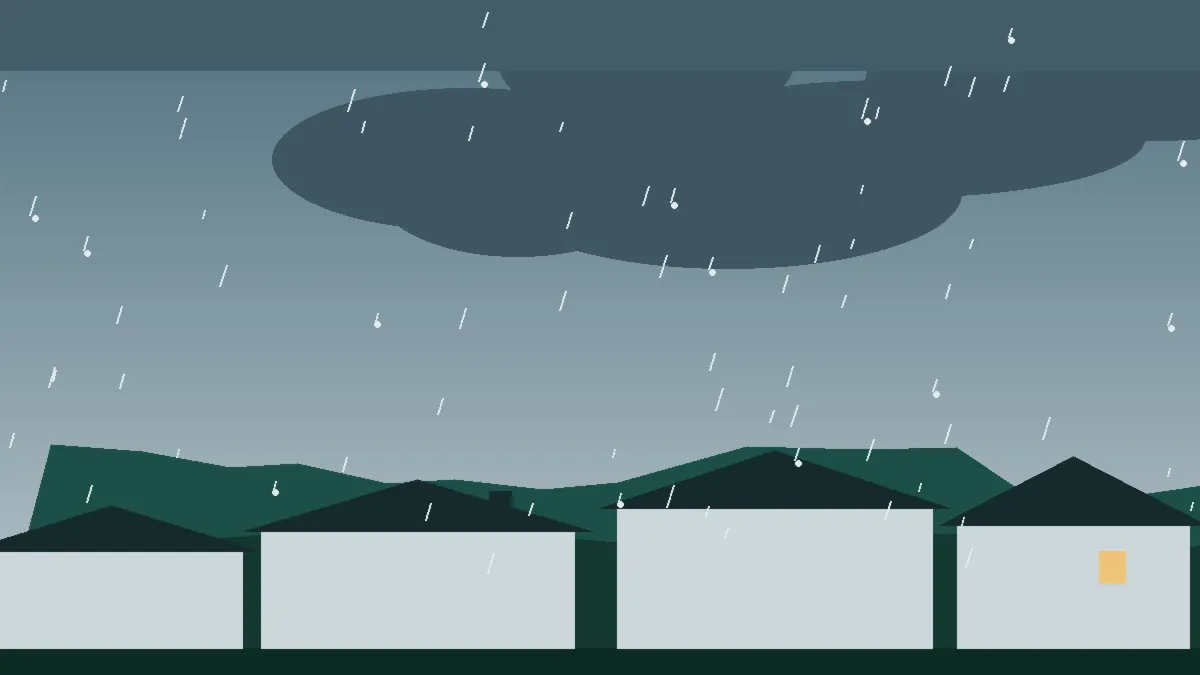 Hail Damage Roof Repair & Replacement Kit Carson County, CO — hail sky over Kit Carson County rooftops, Colorado