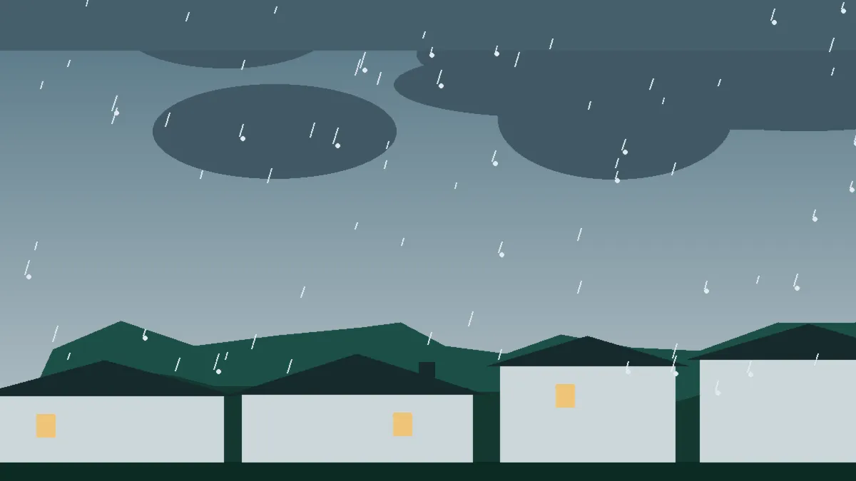 Hail Damage Roof Repair & Replacement Lincoln County, CO — hail sky over Lincoln County rooftops, Colorado