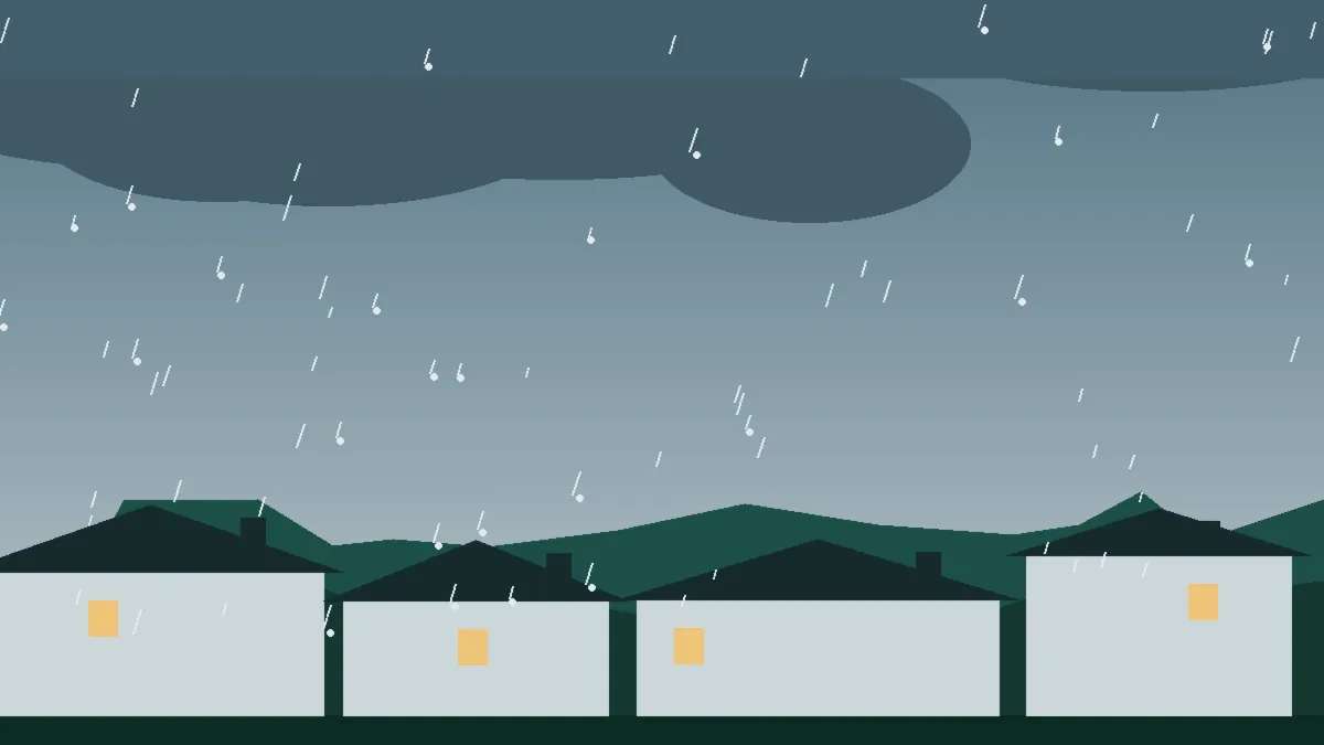 Hail Damage Roof Repair & Replacement Montrose County, CO — hail sky over Montrose County rooftops, Colorado