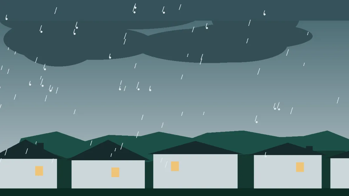 Hail Damage Roof Repair & Replacement Otero County, CO — hail sky over Otero County rooftops, Colorado