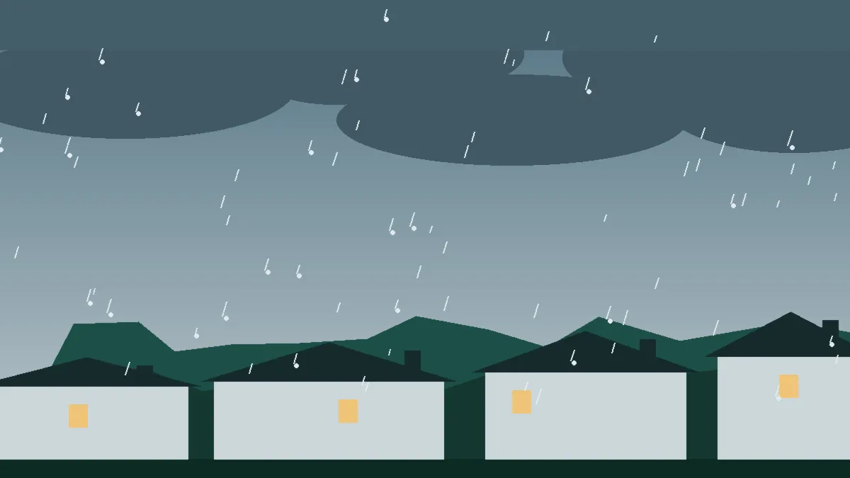 Hail Damage Roof Repair & Replacement Ouray County, CO — hail sky over Ouray County rooftops, Colorado