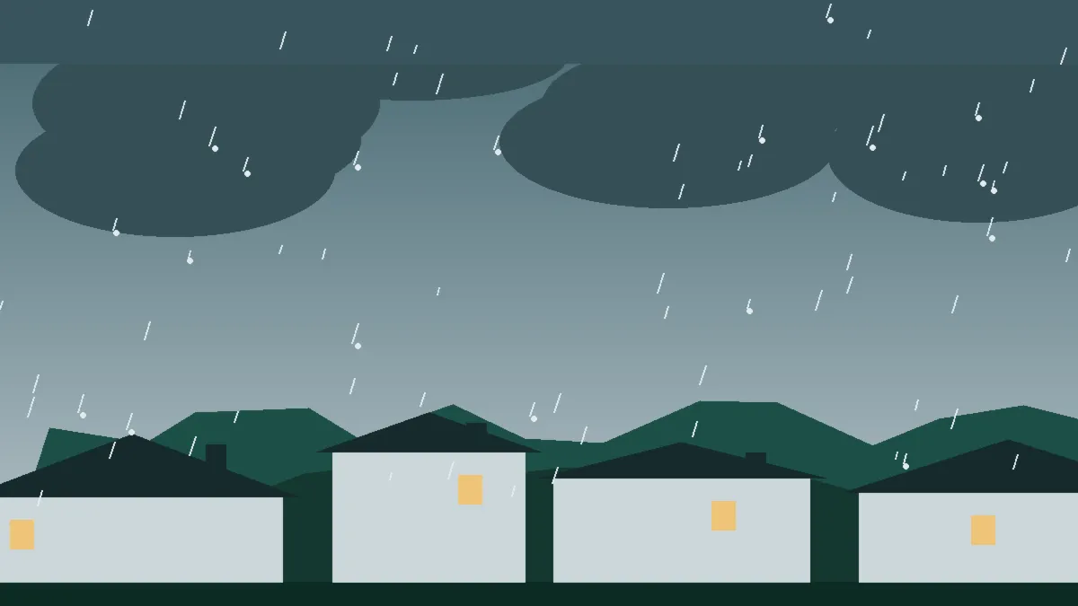 Hail Damage Roof Repair & Replacement Routt County, CO — hail sky over Routt County rooftops, Colorado