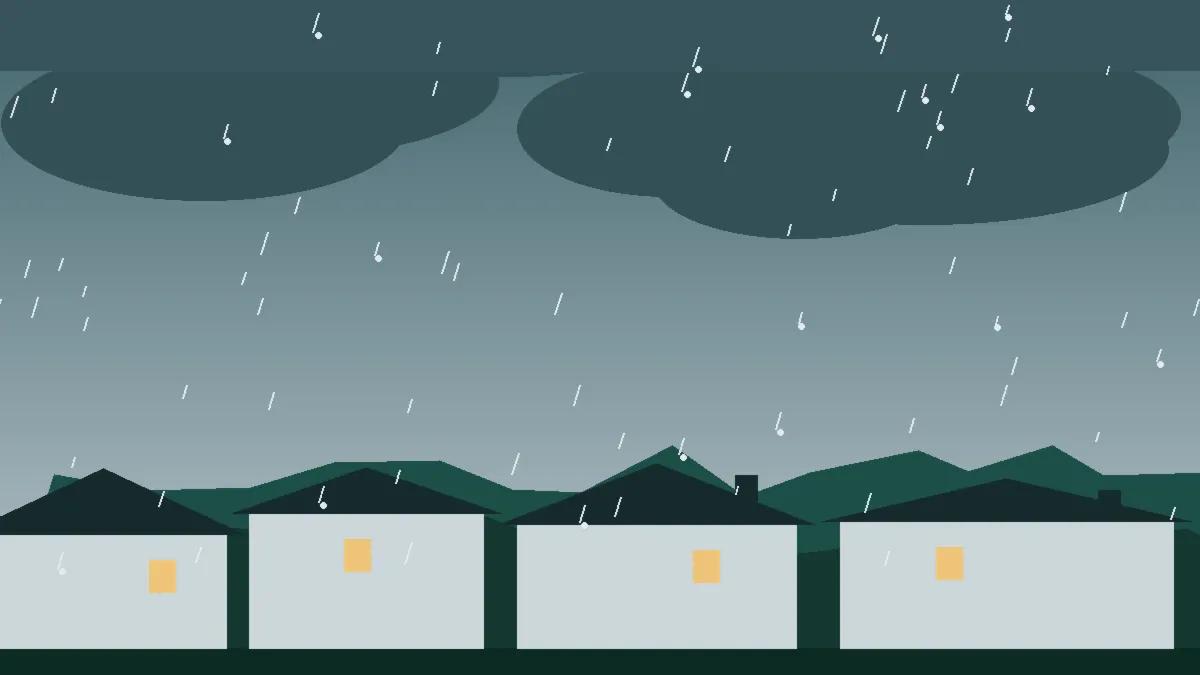 Hail Damage Roof Repair & Replacement Washington County, CO — hail sky over Washington County rooftops, Colorado