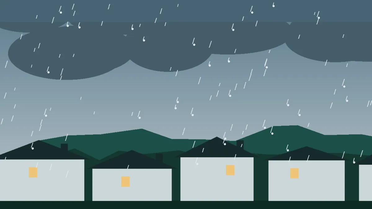 Shingle Roof Repair — a roofer weaving replacement shingles into a hail-damaged slope